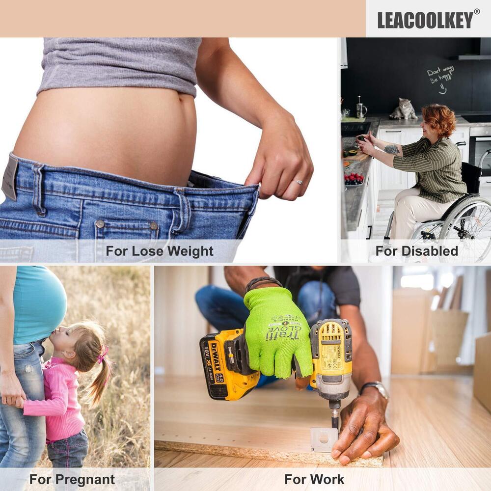 4116 No Buckle Stretch Belt For Women/Men2 Pack Elastic Invisible View 6